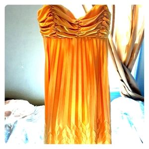 GOLD Yellow Summer Dress Size 9/10